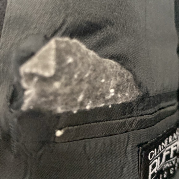 Black sport coat. Size 46 long - Picture 4 of 5